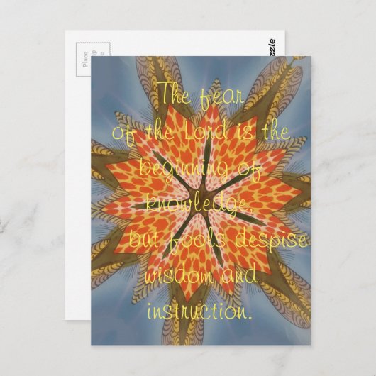 Schöne phantastische Angst vor dem Beginn des Herr Postkarte (Vorne/Hinten)