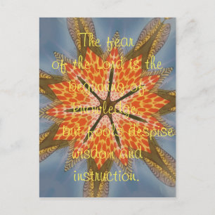 Schöne phantastische Angst vor dem Beginn des Herr Postkarte