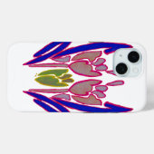 Schöne Phantastische Blauer und Lila Rote Rose Case-Mate iPhone Hülle (Rückseite (Horizontal))