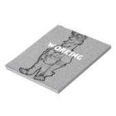 Schöne Phantastische Bleistiftskizze: Arbeitsübers Notizblock (Rotiert)