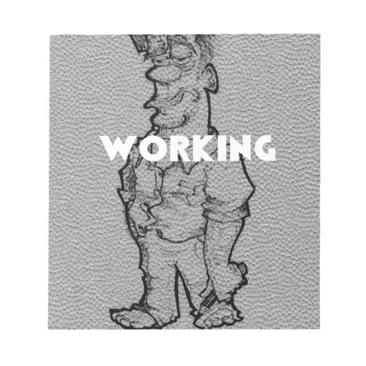 Schöne Phantastische Bleistiftskizze: Arbeitsübers Notizblock (Vorderseite)