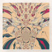 Schöne, phantastische Druckkunst höchster Qualität Glasuntersetzer (Vorderseite)