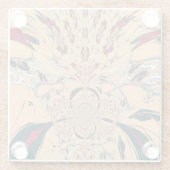 Schöne, phantastische Druckkunst höchster Qualität Glasuntersetzer (Rückseite)