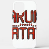 Schöne Phantastische Embossed Red Hakuna Matata Te Case-Mate iPhone Hülle (Rückseite)