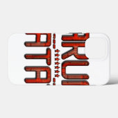 Schöne Phantastische Embossed Red Hakuna Matata Te Case-Mate iPhone Hülle (Rückseite (Horizontal))