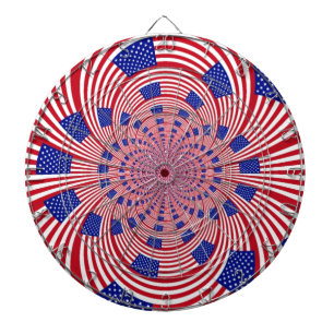 Schöne Phantastische Flagge der Vereinigten Staate Dartscheibe