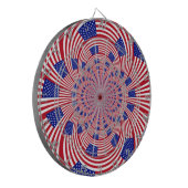 Schöne Phantastische Flagge der Vereinigten Staate Dartscheibe (Vorderseite Links)