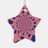 Schöne Phantastische Flagge der Vereinigten Staate Keramikornament (Rechts)