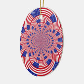 Schöne Phantastische Flagge der Vereinigten Staate Keramikornament (Links)