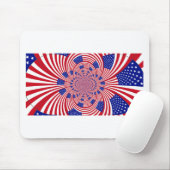 Schöne Phantastische Flagge der Vereinigten Staate Mousepad (Mit Mouse)