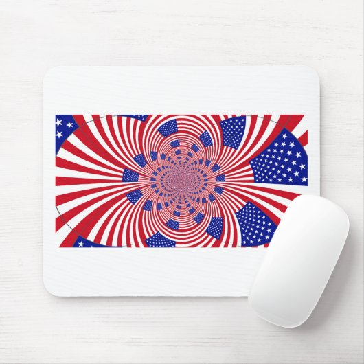 Schöne Phantastische Flagge der Vereinigten Staate Mousepad (Mit Mouse)