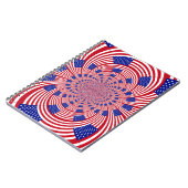 Schöne Phantastische Flagge der Vereinigten Staate Notizblock (Linke Seite)