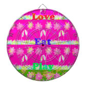 Schöne phantastische Flora Text Zitat Design Dartscheibe (vorne)