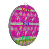 Schöne phantastische Flora Text Zitat Design Dartscheibe (Vorderseite Links)