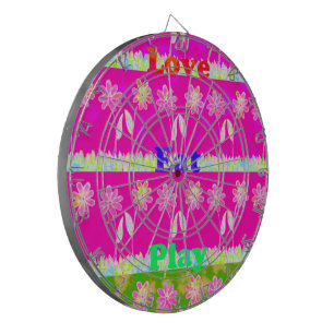 Schöne phantastische Flora Text Zitat Design Dartscheibe