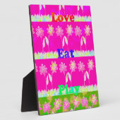 Schöne phantastische Flora Text Zitat Design Fotoplatte (Seite)