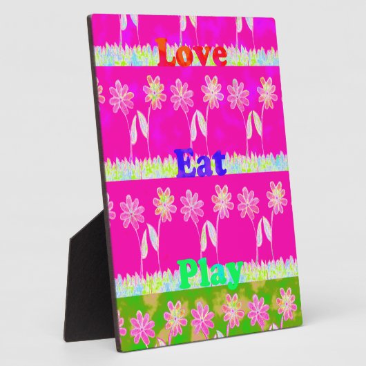 Schöne phantastische Flora Text Zitat Design Fotoplatte (Seite)