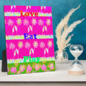 Schöne phantastische Flora Text Zitat Design Fotoplatte (Seite)