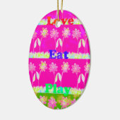 Schöne phantastische Flora Text Zitat Design Keramik Ornament (Links)