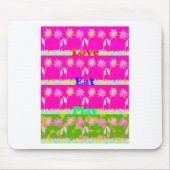 Schöne phantastische Flora Text Zitat Design Mousepad (Vorne)