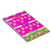 Schöne phantastische Flora Text Zitat Design Notizblock (Rechte Seite)