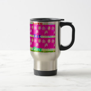 Schöne phantastische Flora Text Zitat Design Reisebecher