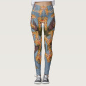 Schöne Phantastische Funny Blue Giraffe Hakuna Mat Leggings (Vorderseite)