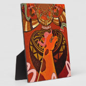 Schöne Phantastische Giraffe Liebe Safari Tiere Fotoplatte (Seite)