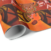 Schöne Phantastische Giraffe Liebe Safari Tiere Geschenkpapier (Rolleneckpunkt)