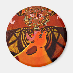 Schöne Phantastische Giraffe Liebe Safari Tiere Magnet