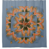 Schöne phantastische Giraffenduschnecken Duschvorhang (Vorderseite)