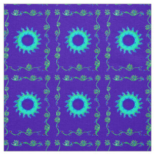 Schöne phantastische Girl Blumen Stoff