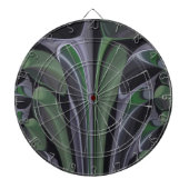Schöne Phantastische Grüne Aurora Textur Design Dartscheibe (vorne)