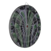 Schöne Phantastische Grüne Aurora Textur Design Dartscheibe (Vorderseite Links)