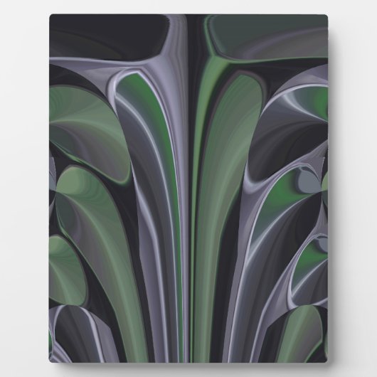 Schöne Phantastische Grüne Aurora Textur Design Fotoplatte (Vorderseite)