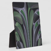 Schöne Phantastische Grüne Aurora Textur Design Fotoplatte (Seite)