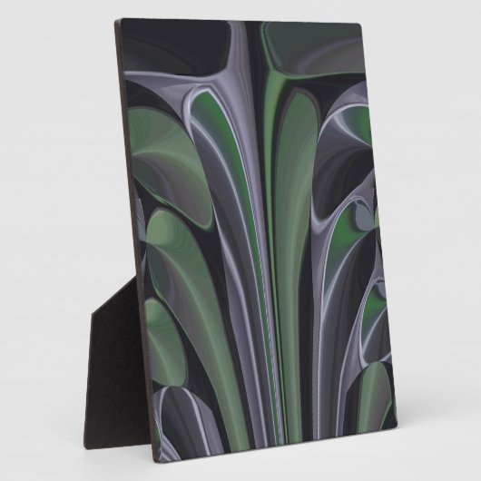 Schöne Phantastische Grüne Aurora Textur Design Fotoplatte (Seite)