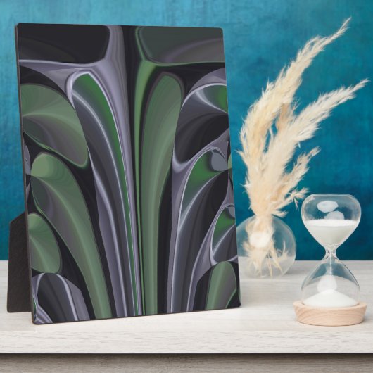 Schöne Phantastische Grüne Aurora Textur Design Fotoplatte (Seite)