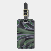 Schöne Phantastische Grüne Aurora Textur Design Gepäckanhänger (Vorderseite vertikal)