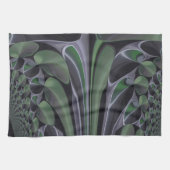 Schöne Phantastische Grüne Aurora Textur Design Handtuch (Horizontal)