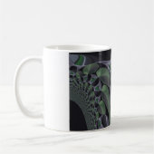 Schöne Phantastische Grüne Aurora Textur Design Kaffeetasse (Links)