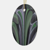 Schöne Phantastische Grüne Aurora Textur Design Keramikornament (Links)