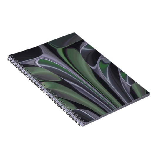 Schöne Phantastische Grüne Aurora Textur Design Notizblock (Rechte Seite)