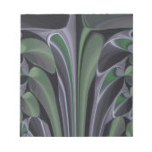 Schöne Phantastische Grüne Aurora Textur Design Notizblock (Vorderseite)