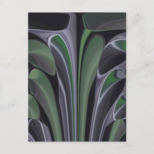 Schöne Phantastische Grüne Aurora Textur Design Postkarte (Vorderseite)