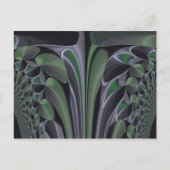 Schöne Phantastische Grüne Aurora Textur Design Postkarte (Vorderseite)