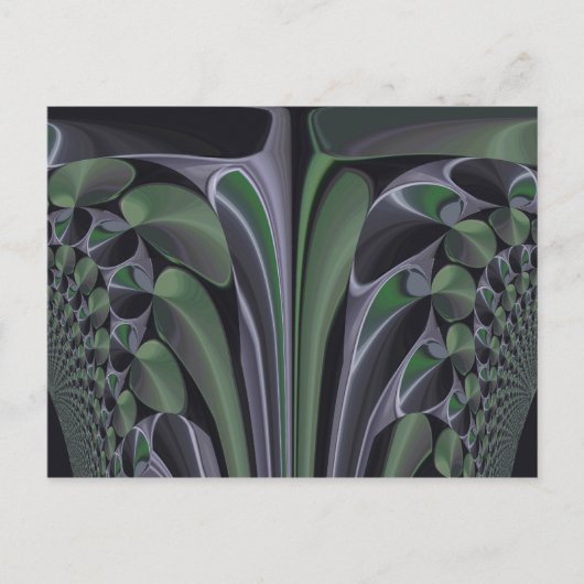 Schöne Phantastische Grüne Aurora Textur Design Postkarte (Vorderseite)