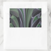 Schöne Phantastische Grüne Aurora Textur Design Rechteckiger Aufkleber (Tasche)