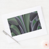 Schöne Phantastische Grüne Aurora Textur Design Rechteckiger Aufkleber (Umschlag)