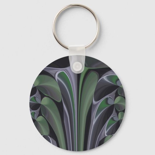 Schöne Phantastische Grüne Aurora Textur Design Schlüsselanhänger (Vorderseite)